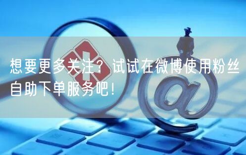 想要更多关注？试试在微博使用粉丝自助下单服务吧！