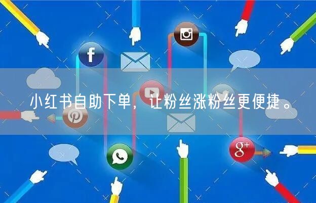 小红书自助下单，让粉丝涨粉丝更便捷。