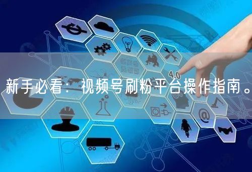 新手必看：视频号刷粉平台操作指南。