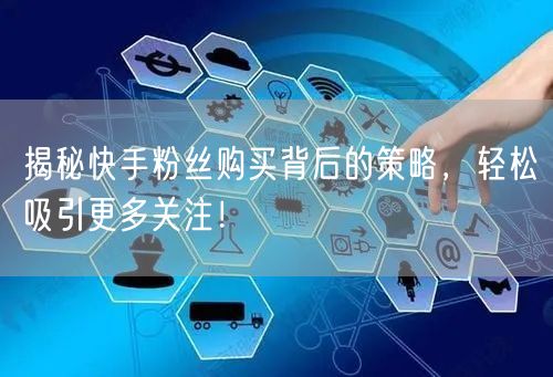揭秘快手粉丝购买背后的策略，轻松吸引更多关注！