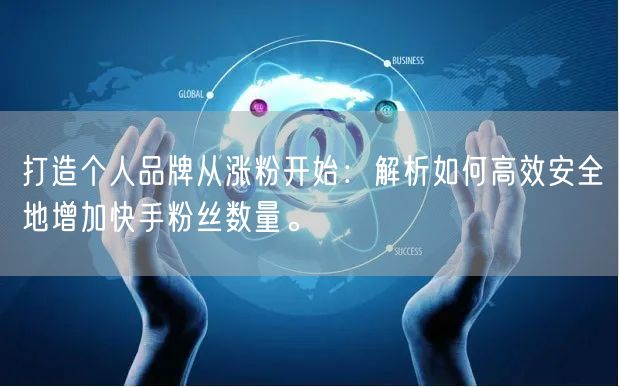 打造个人品牌从涨粉开始：解析如何高效安全地增加快手粉丝数量。