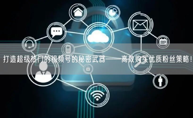 打造超级热门的视频号的秘密武器——高效购买优质粉丝策略！