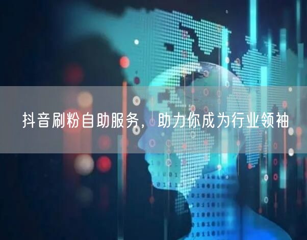 抖音刷粉自助服务，助力你成为行业领袖