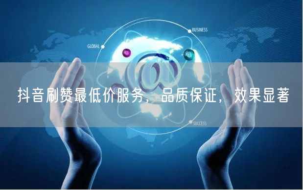 抖音刷赞最低价服务，品质保证，效果显著