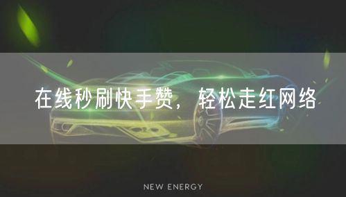 在线秒刷快手赞，轻松走红网络