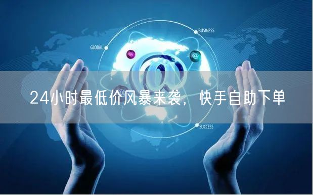 24小时最低价风暴来袭，快手自助下单