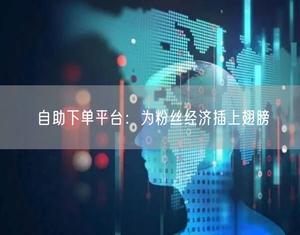 自助下单平台：为粉丝经济插上翅膀