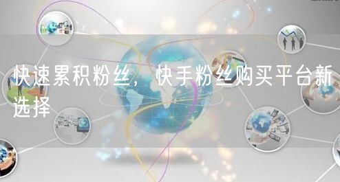 快速累积粉丝，快手粉丝购买平台新选择
