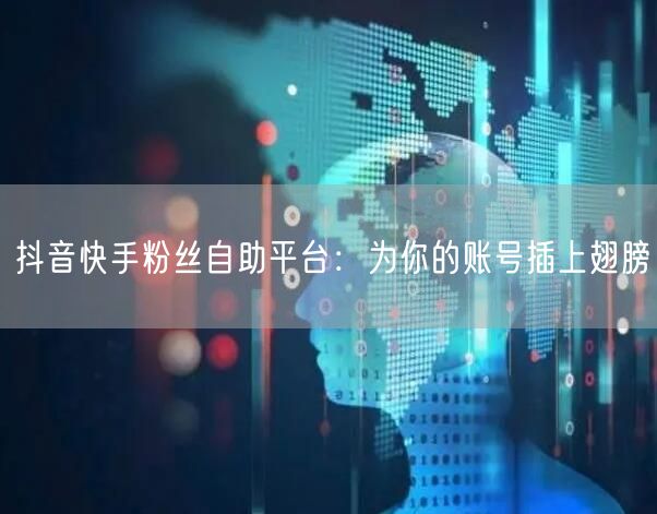 抖音快手粉丝自助平台：为你的账号插上翅膀