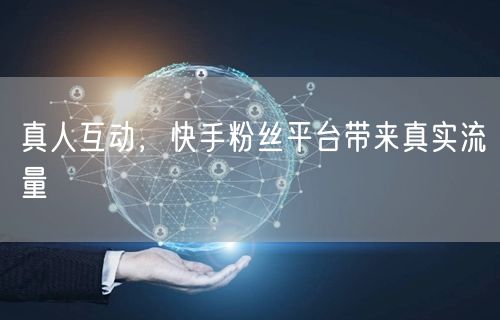 真人互动，快手粉丝平台带来真实流量