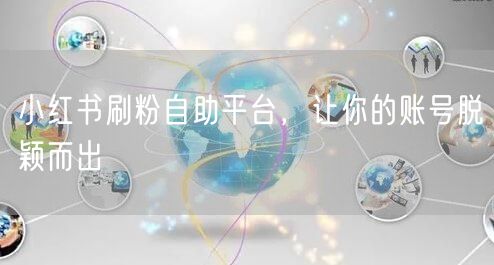 小红书刷粉自助平台，让你的账号脱颖而出