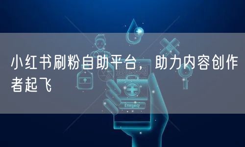 小红书刷粉自助平台，助力内容创作者起飞