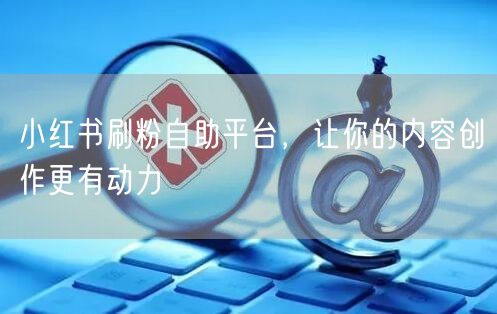 小红书刷粉自助平台，让你的内容创作更有动力
