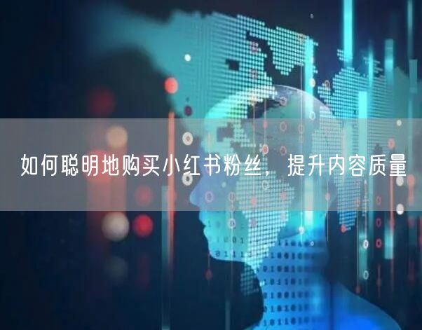 如何聪明地购买小红书粉丝，提升内容质量