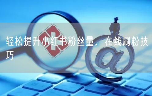 轻松提升小红书粉丝量，在线刷粉技巧