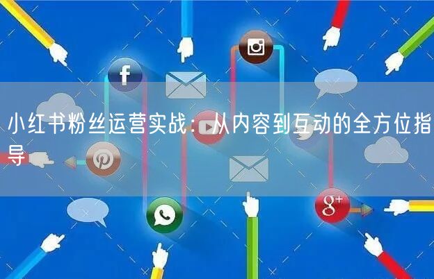 小红书粉丝运营实战：从内容到互动的全方位指导