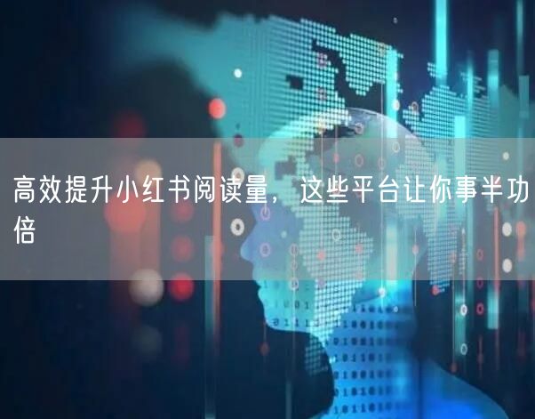 高效提升小红书阅读量，这些平台让你事半功倍