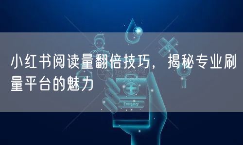 小红书阅读量翻倍技巧，揭秘专业刷量平台的魅力