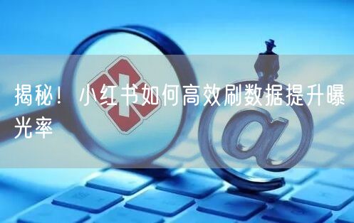 揭秘！小红书如何高效刷数据提升曝光率