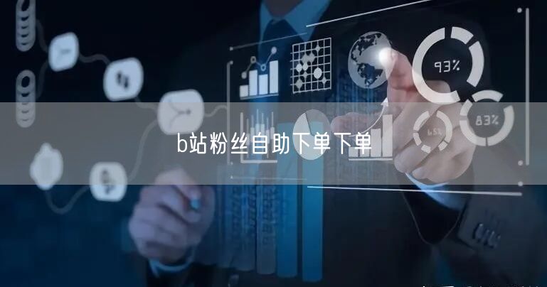 b站粉丝自助下单下单