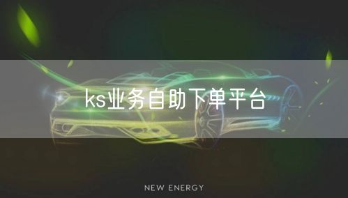 ks业务自助下单平台