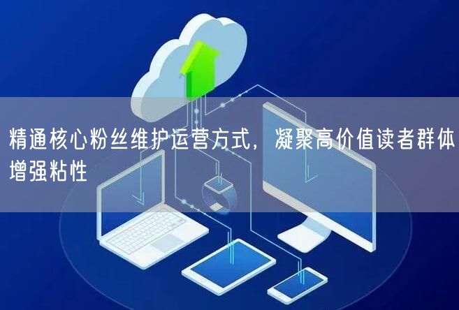 精通核心粉丝维护运营方式，凝聚高价值读者群体增强粘性